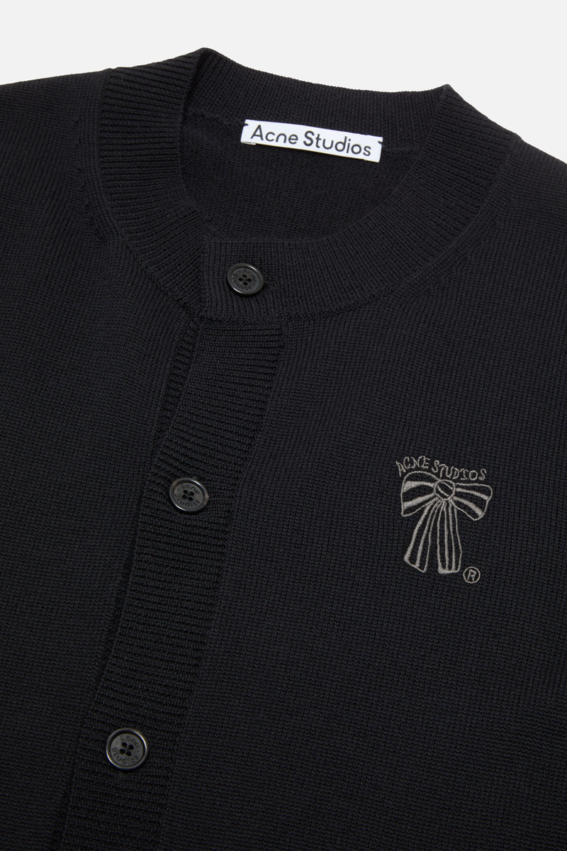 Crewneck cardigan - Black 5