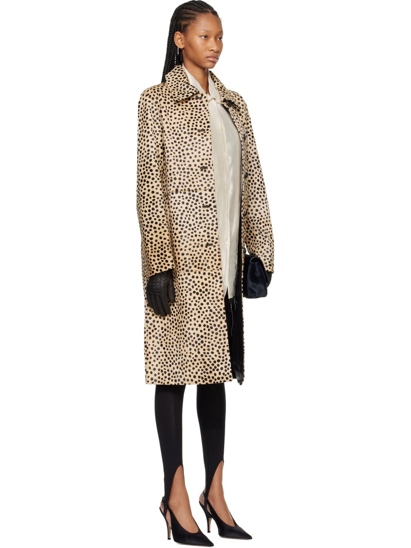 Tan Cheetah Pony Hair Coat 2