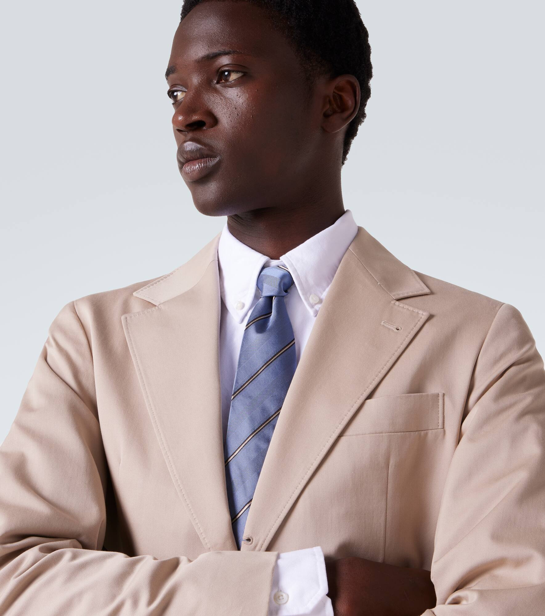 Striped silk tie - 3