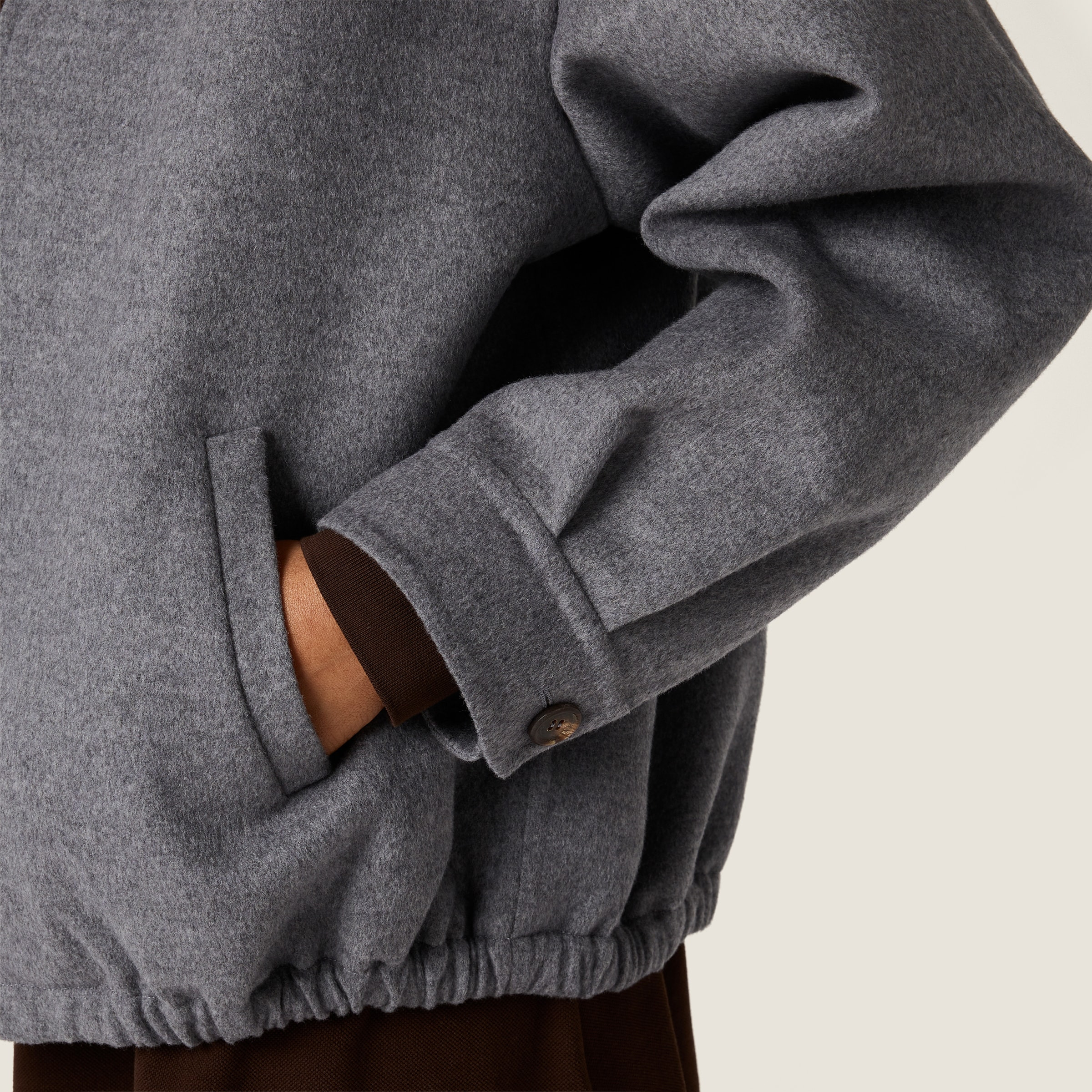 Double cashmere blouson jacket - 4