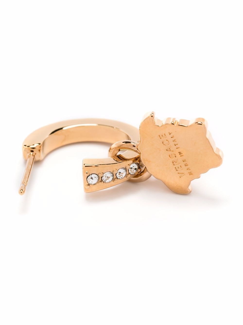 Versace Women Crystal La Medusa Hoop Earrings - 3