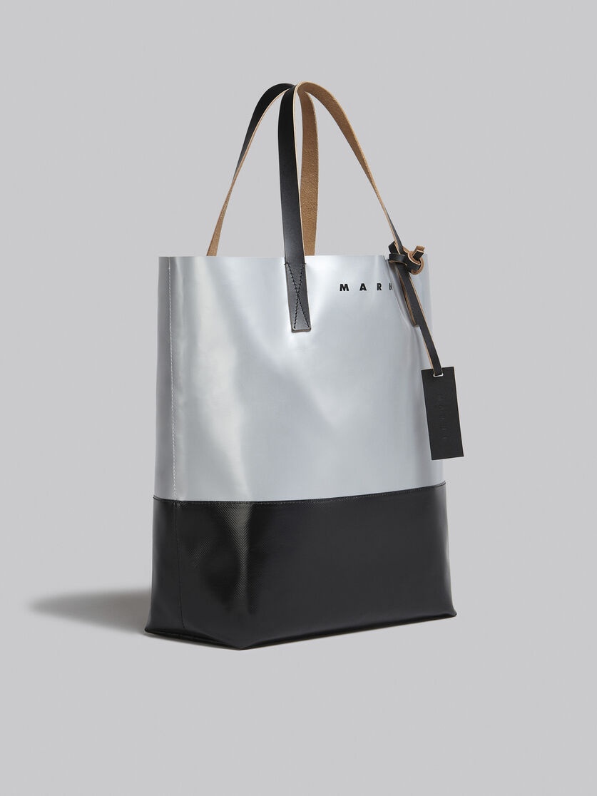 GREY AND BLACK TRIBECA SHOPPING BAG - 6