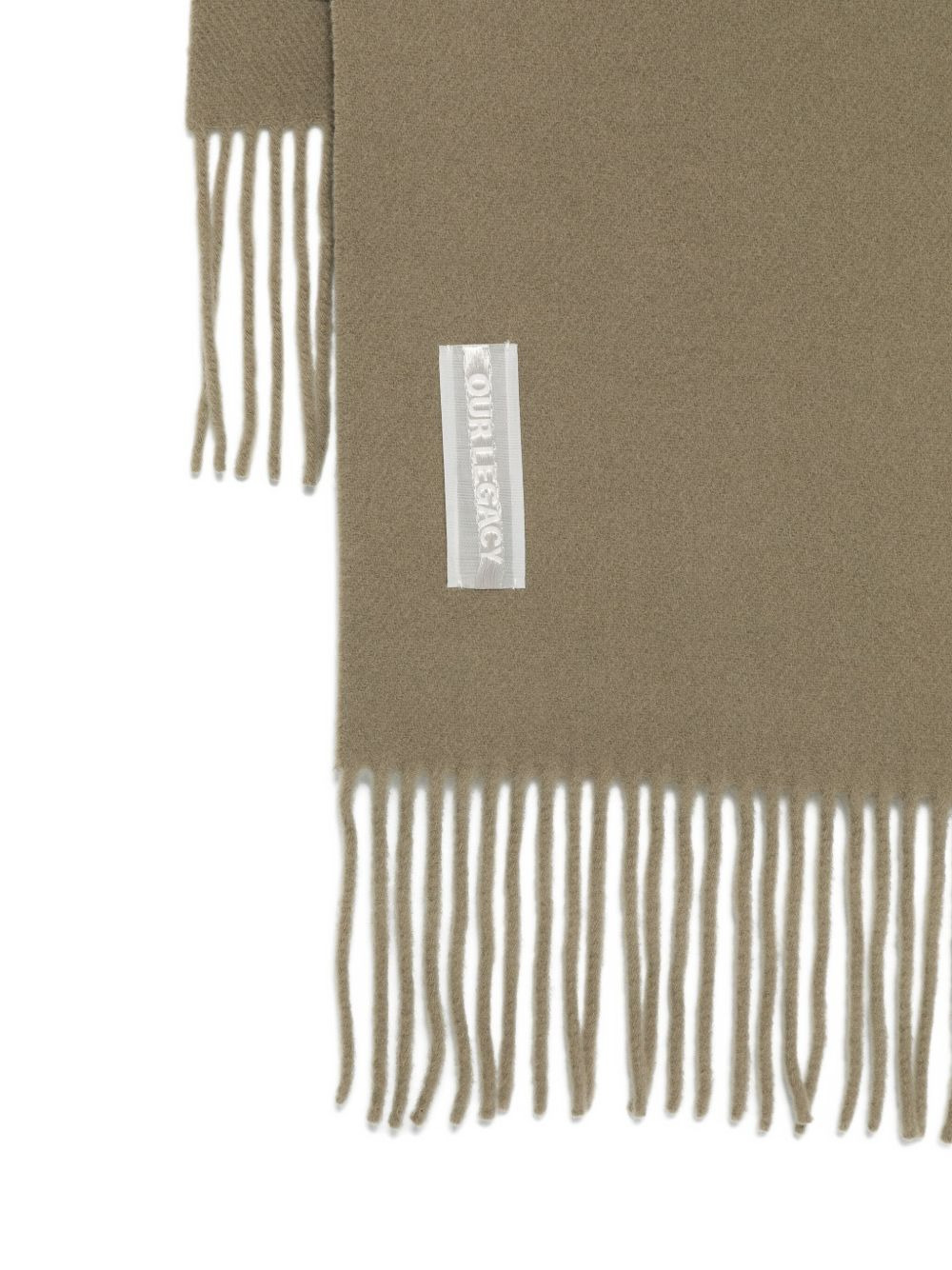 fringe-edges wool scarf - 2