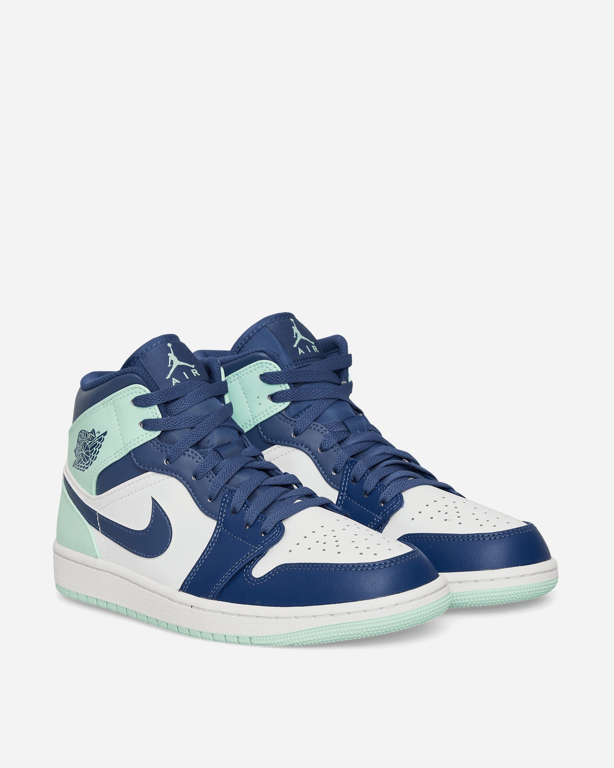 Air Jordan 1 Mid Sneakers Mystic Navy / Mint - 2