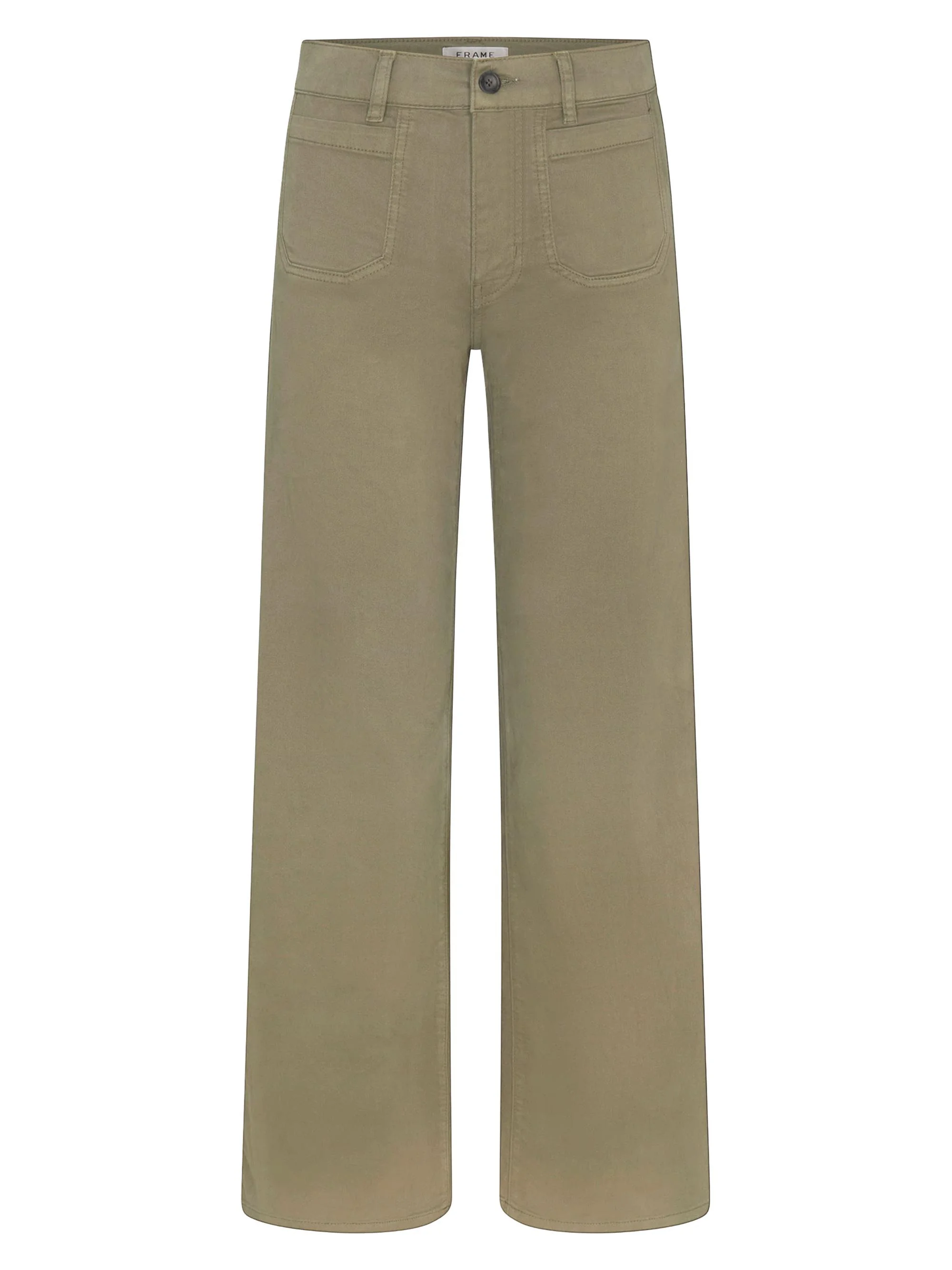 Women's Le Slim Palazzo Cotton-Blend Wide-Leg Jeans - Grasshopper - 1