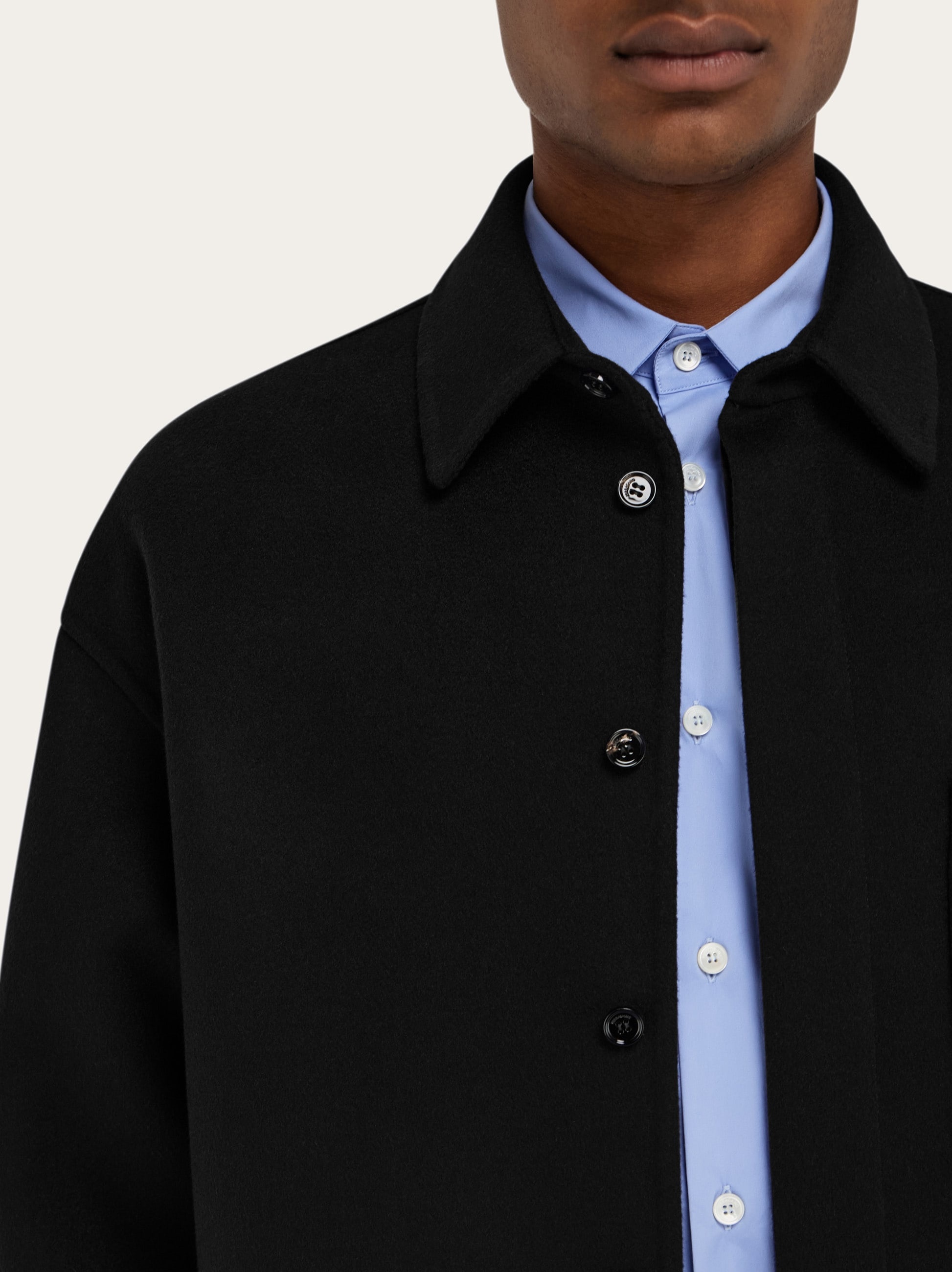 Cashmere-blend overshirt - 5