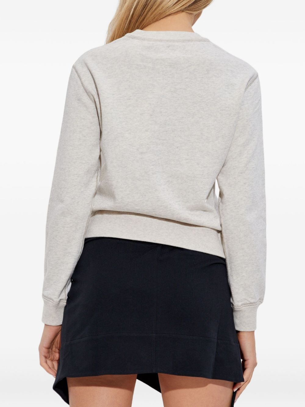 logo-embroidered sweatshirt - 4