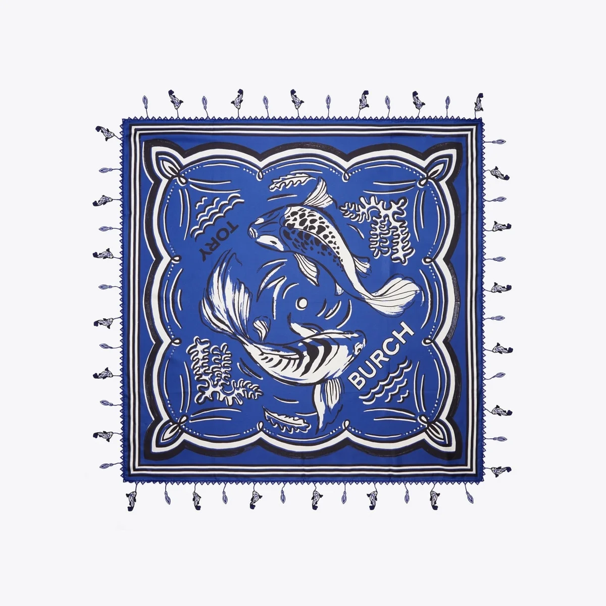 Fish Silk Square Scarf - 1