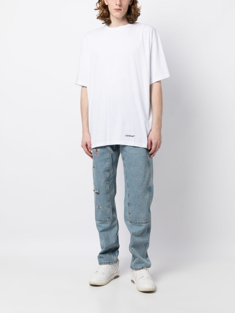 Scribble Diag print T-shirt 3