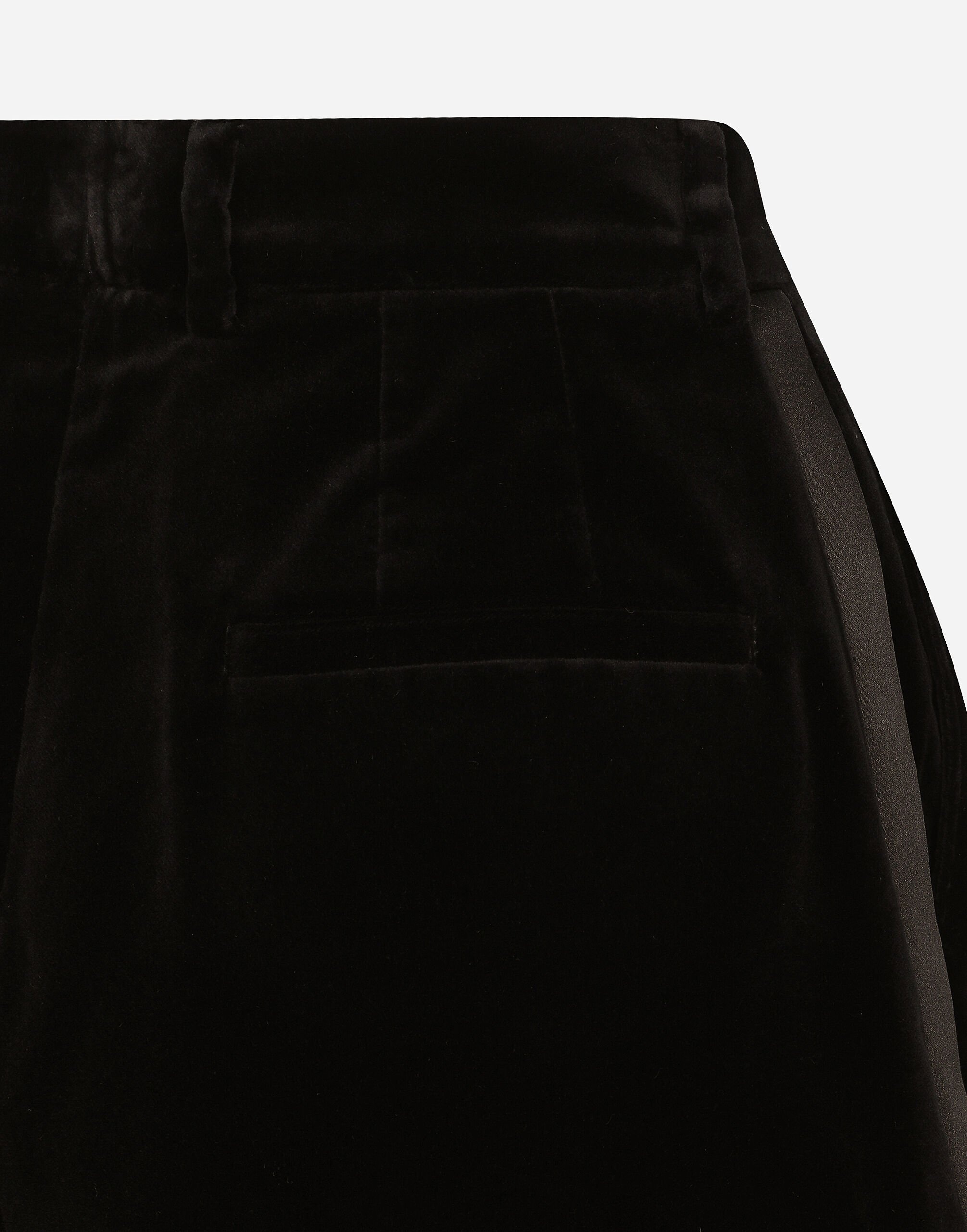 Velvet high-waisted tuxedo panties - 9