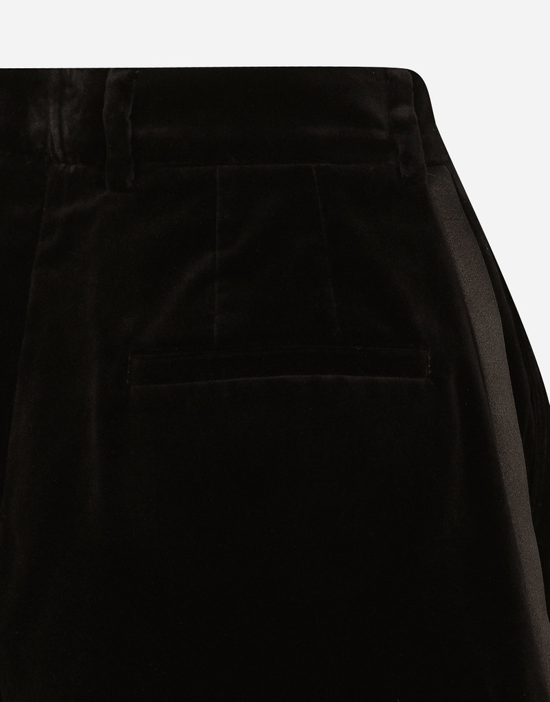 Velvet high-waisted tuxedo panties 9