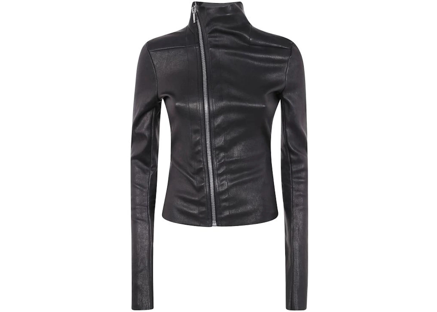 Rick Owens Leather Gary Jacket Black - 1