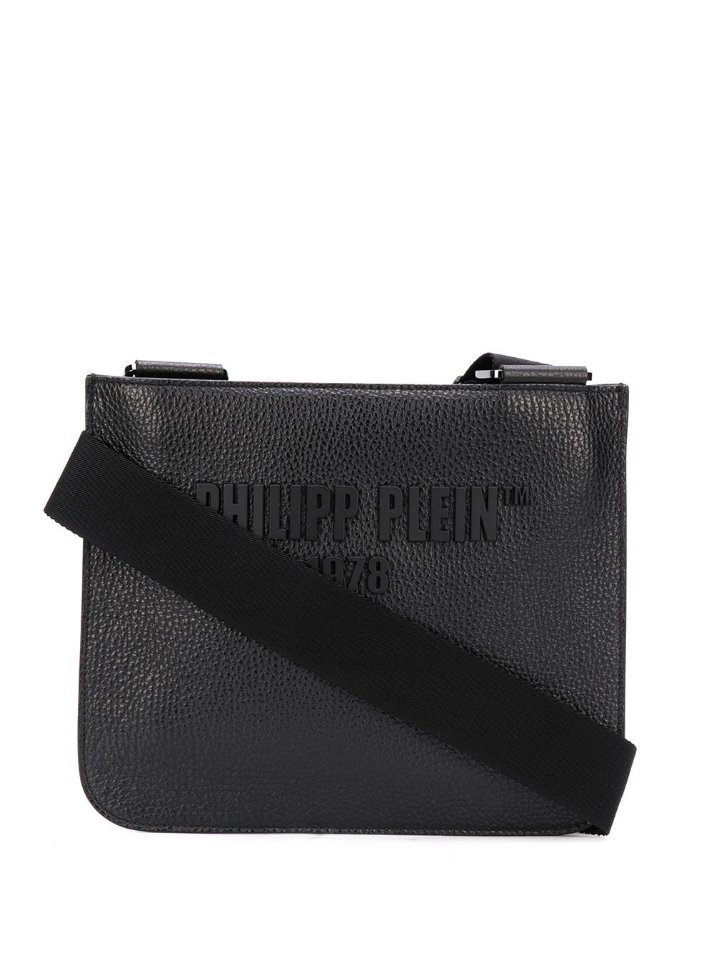 logo embossed shoulder bag - 1