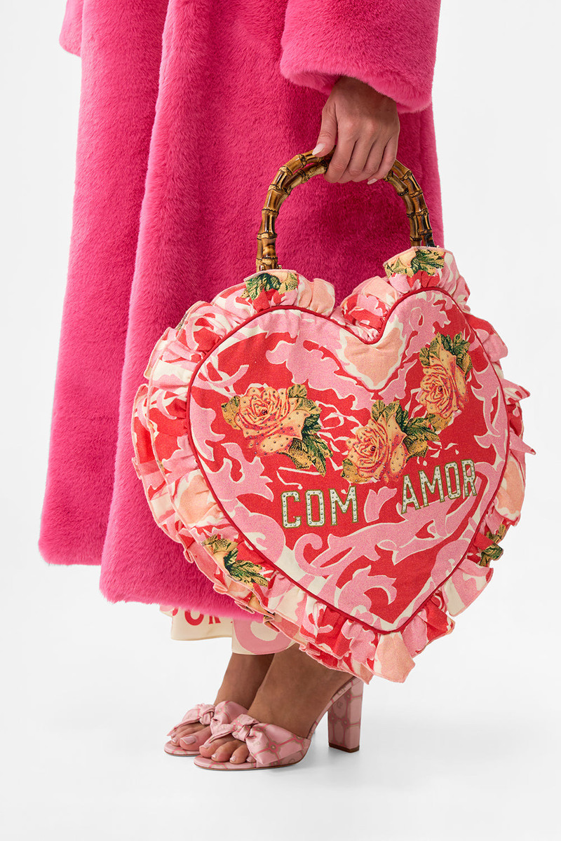 OVERSIZED HEART FRILL EDGE TOTE 6