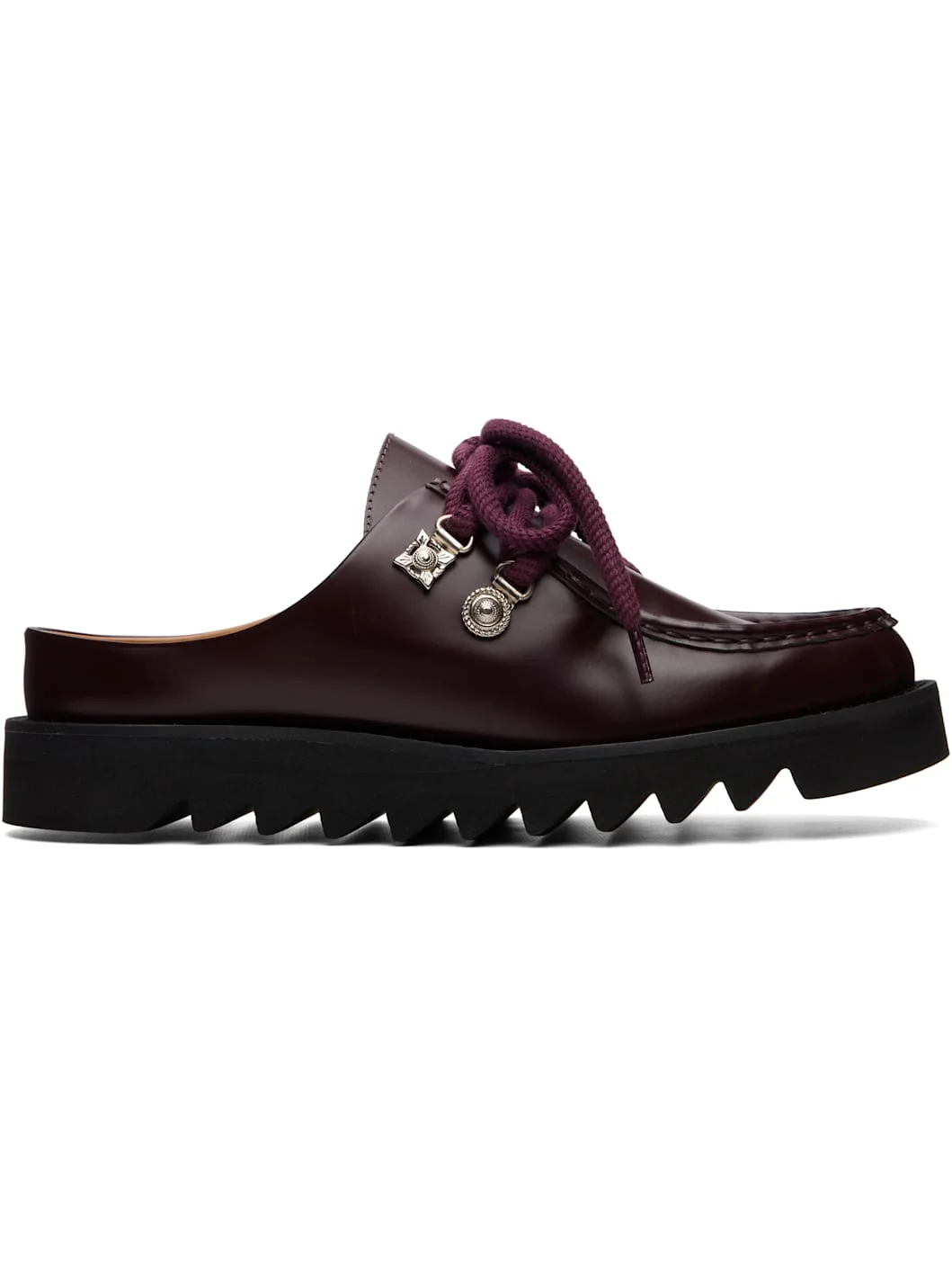 Burgundy Leather Derbys - 1