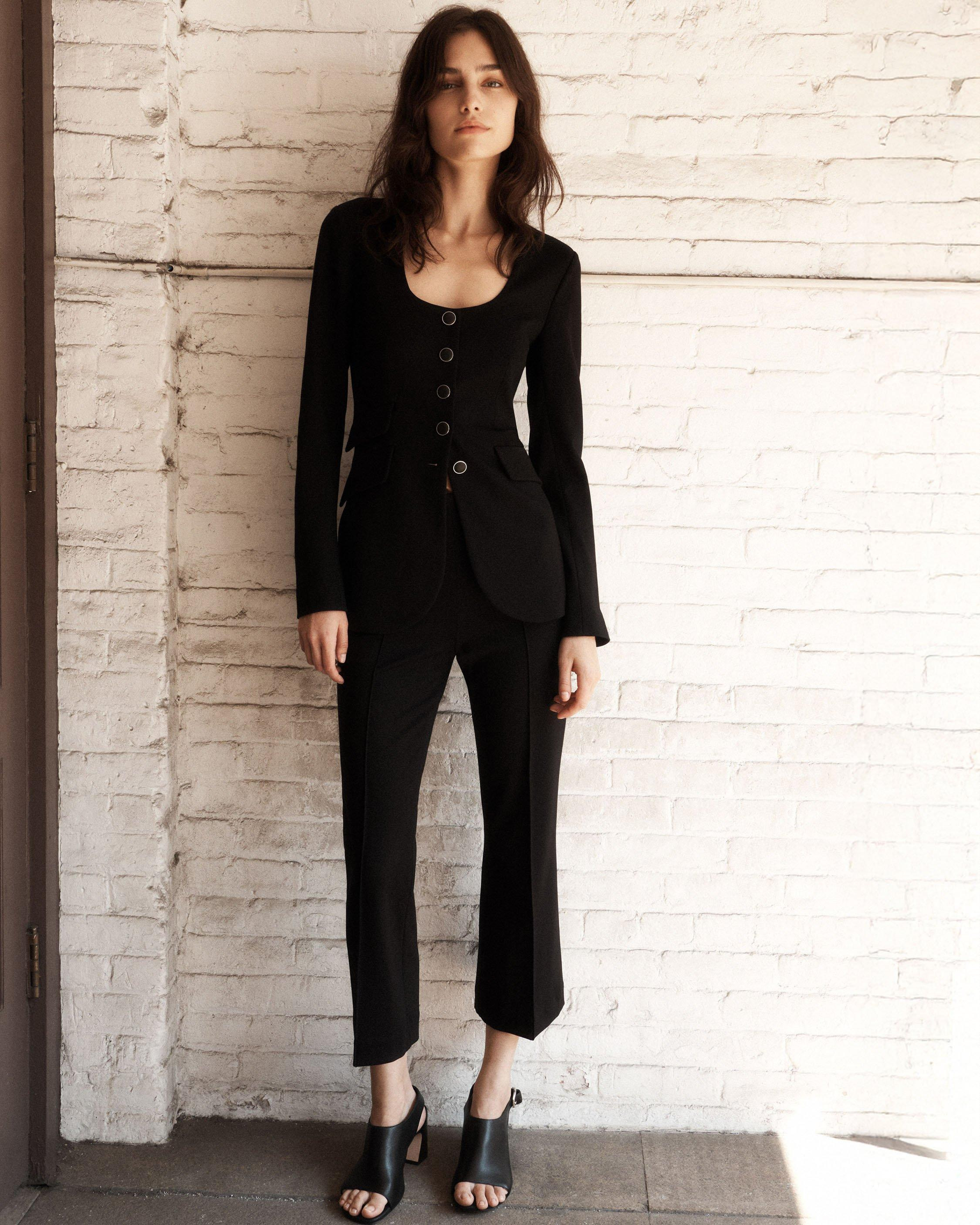 Irina Ponte Slim Fit Kick Flare Pants - 7