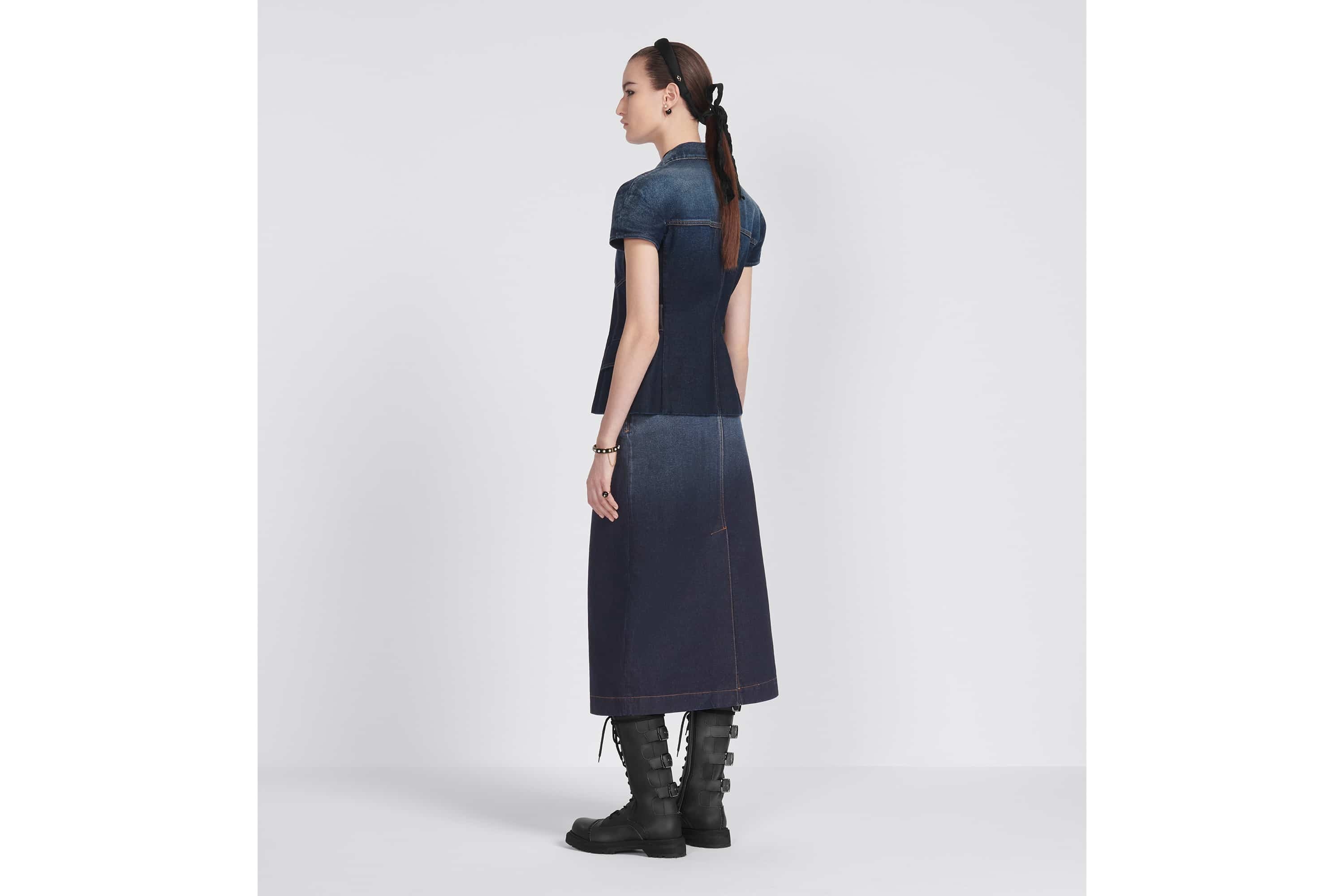 Mid-Length Straight-Cut Skirt - 6