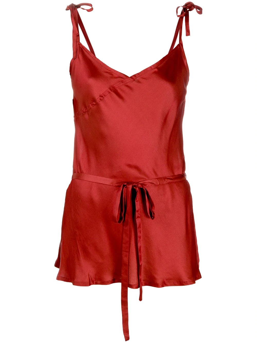 tie waist slip vest - 1