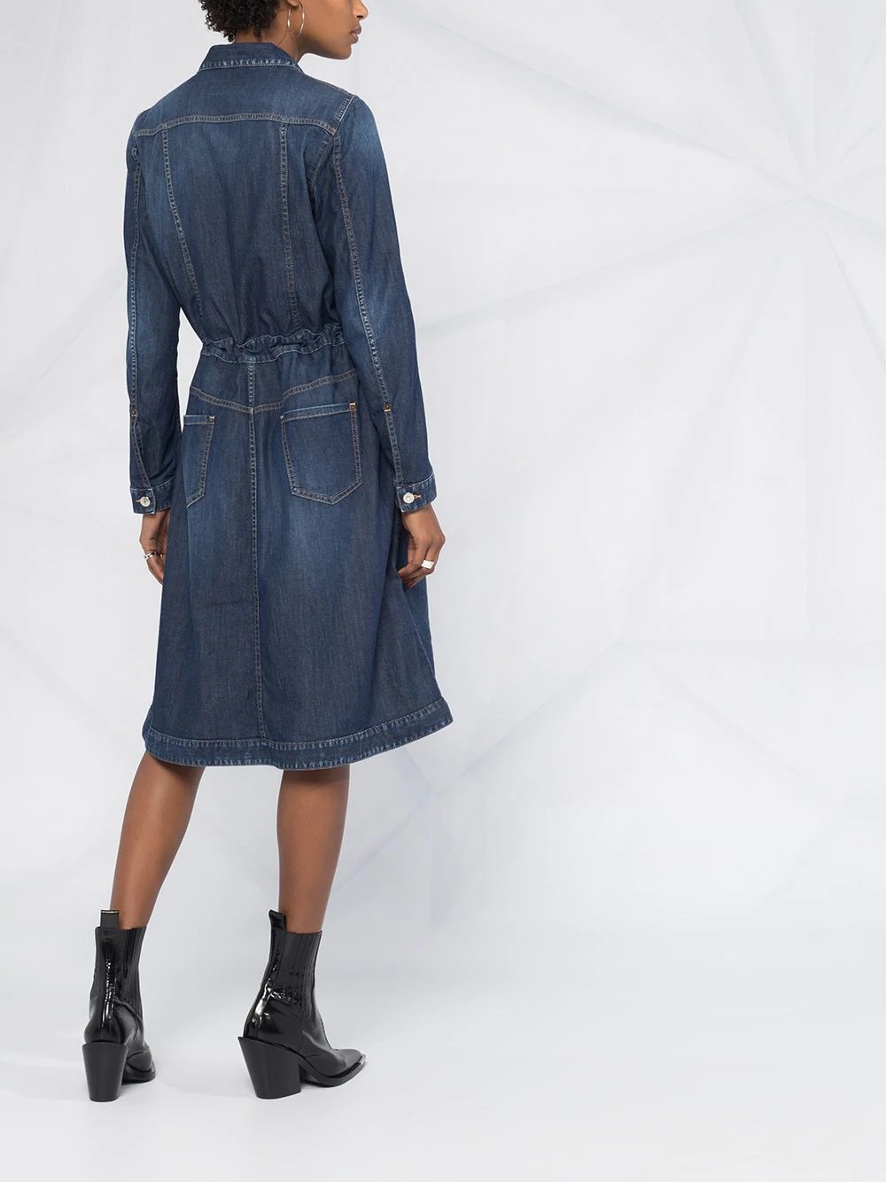 denim shirt dress - 6