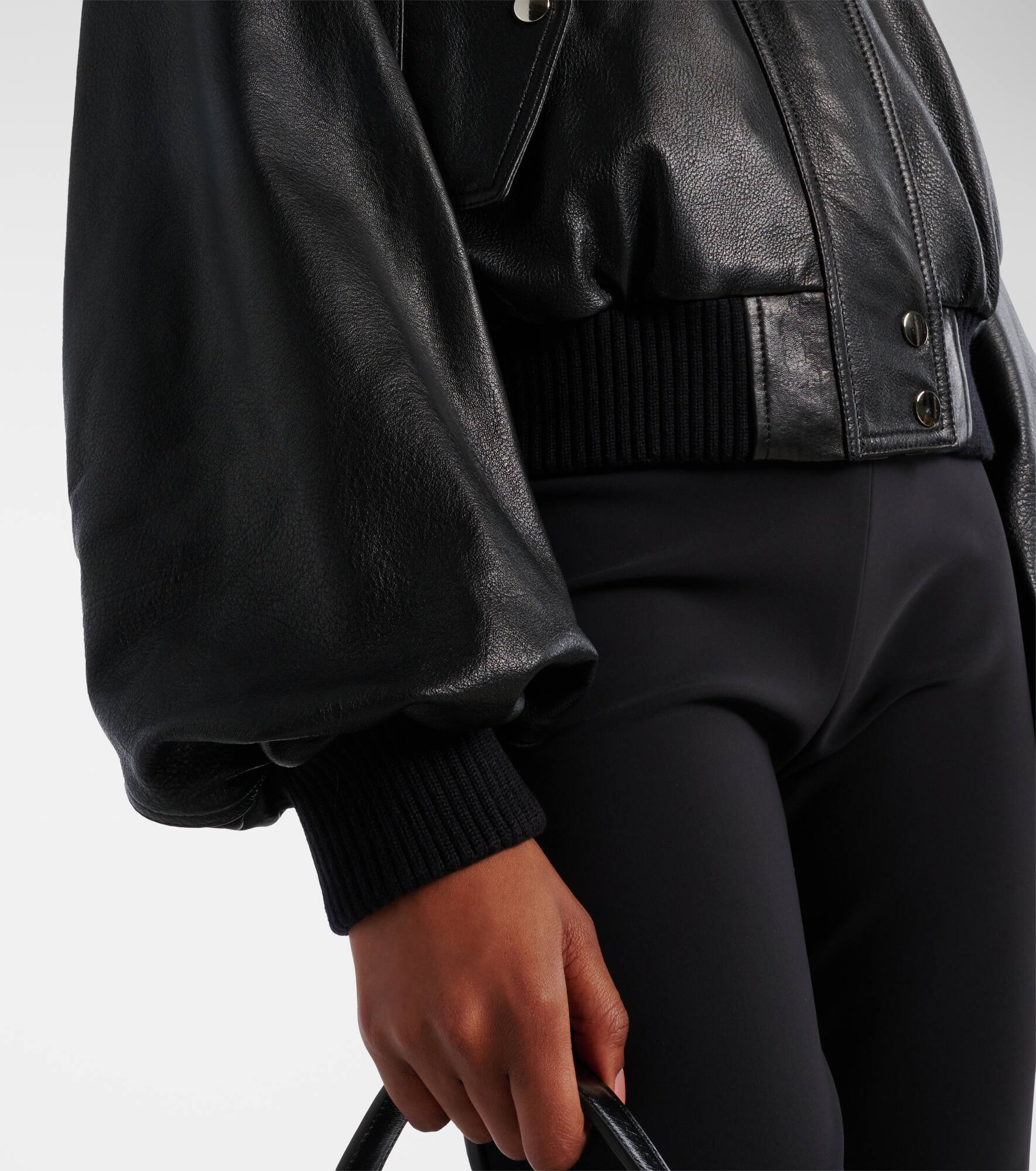 Briar leather bomber jacket - 5