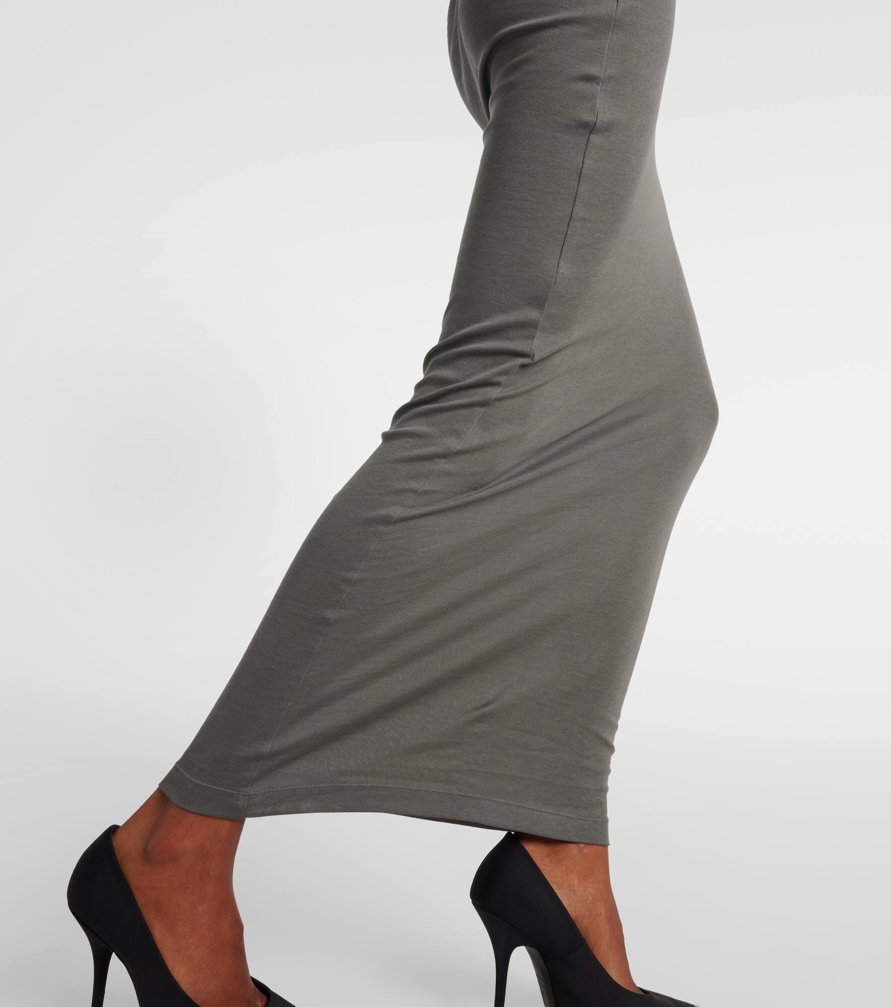 Cotton jersey maxi dress - 5