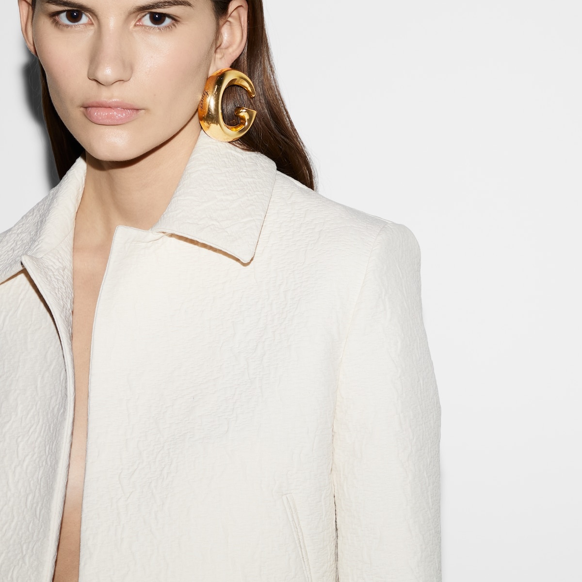 Textured cotton jacket - 5