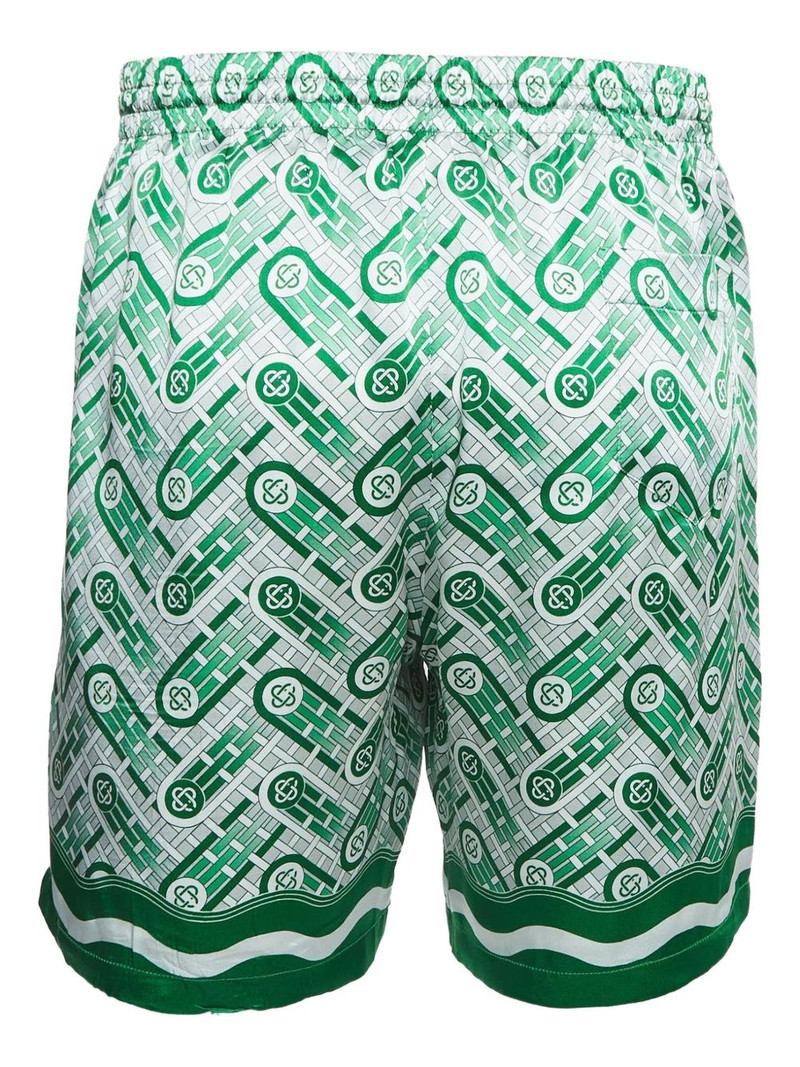 CASABLANCA geometric patterned swim shorts outlook