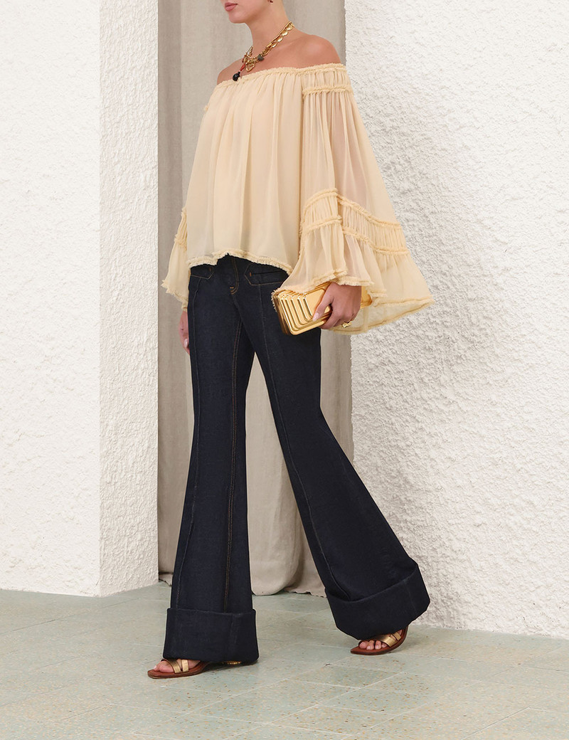 REBELLION FRAY FLUTTER BLOUSE 3