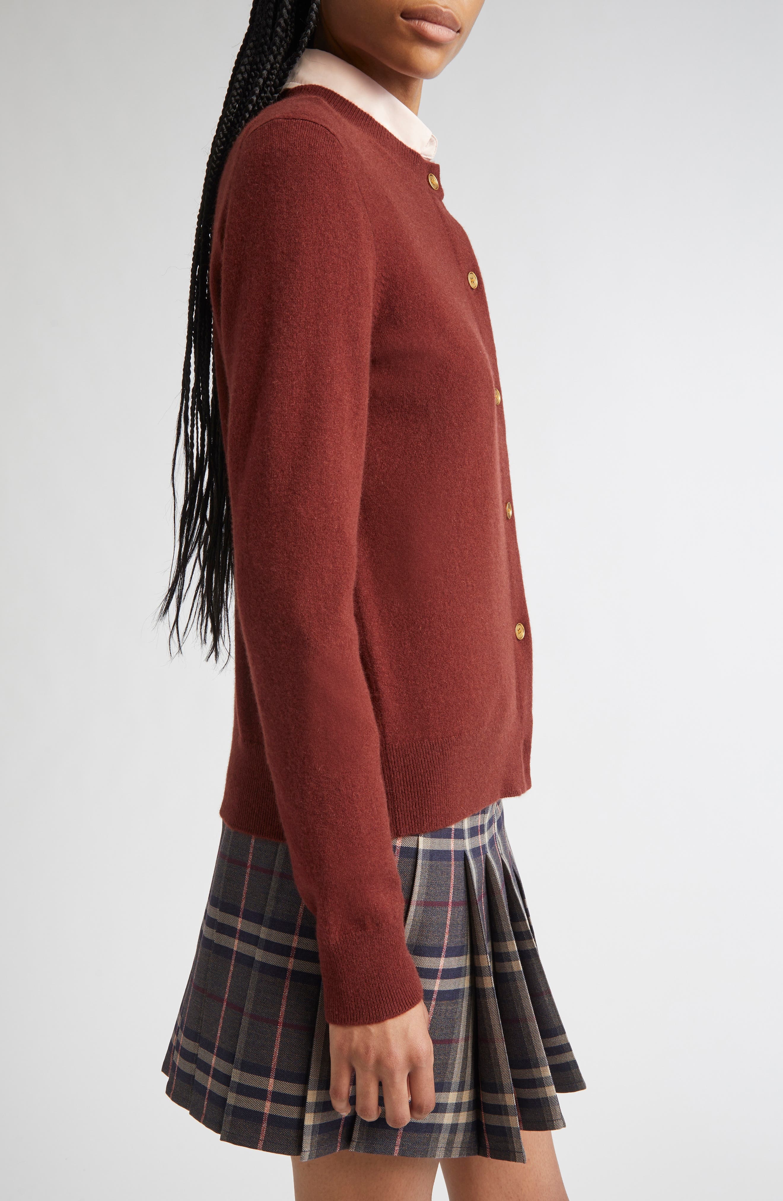burberry Cashmere Blend Cardigan in Box at Nordstrom - 4