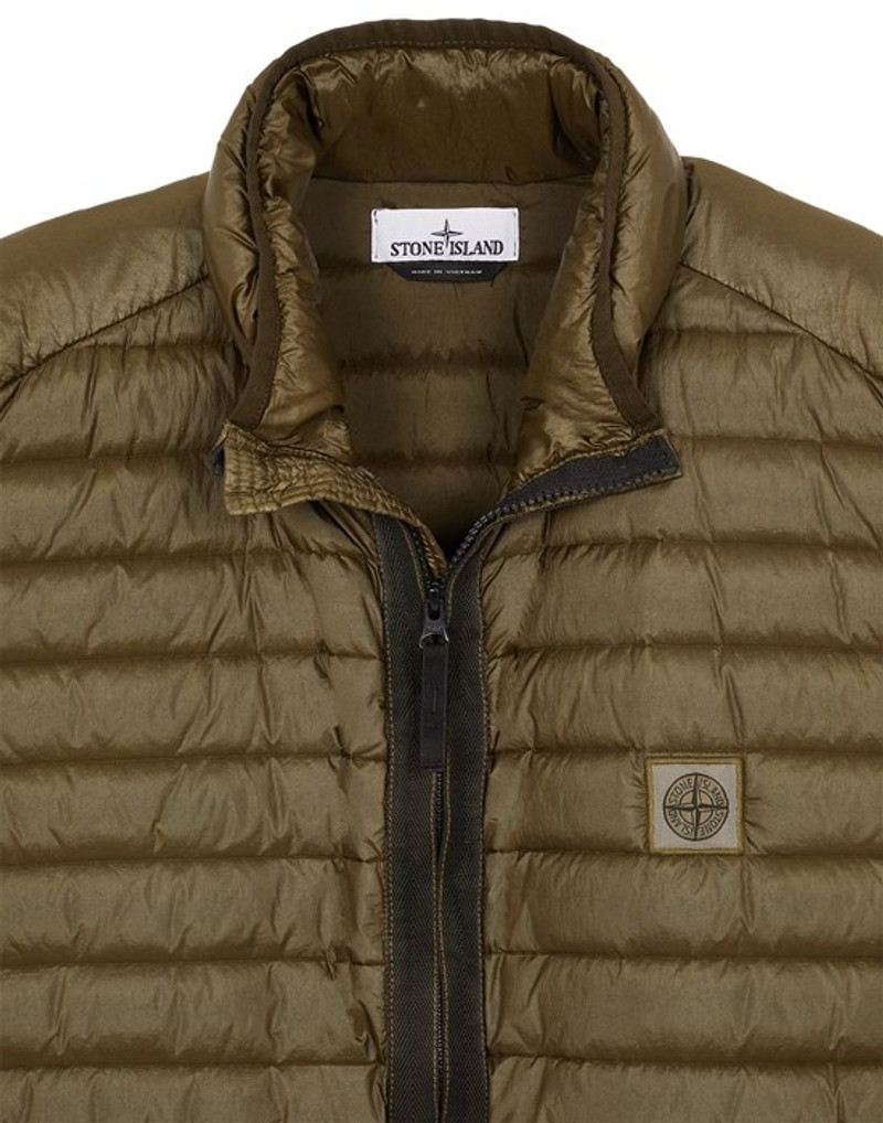 G0224 LOOM WOVEN CHAMBERS RECYCLED NYLON DOWN-TC OLIVE GREEN 3