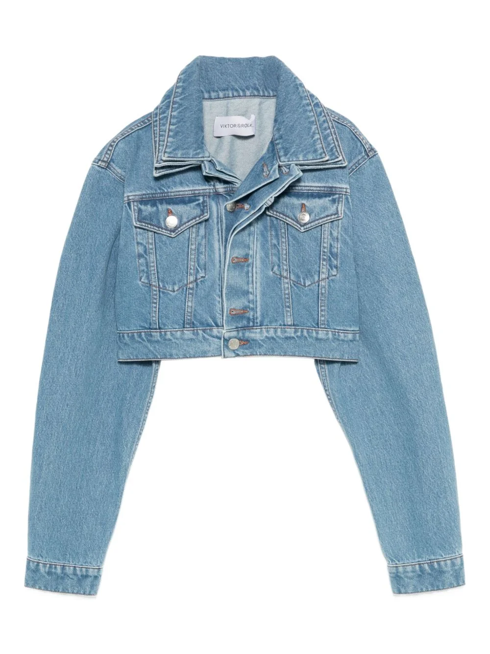 triple layer denim jacket - 1