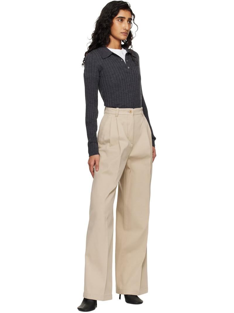 A.P.C. Beige Ginny Trousers outlook