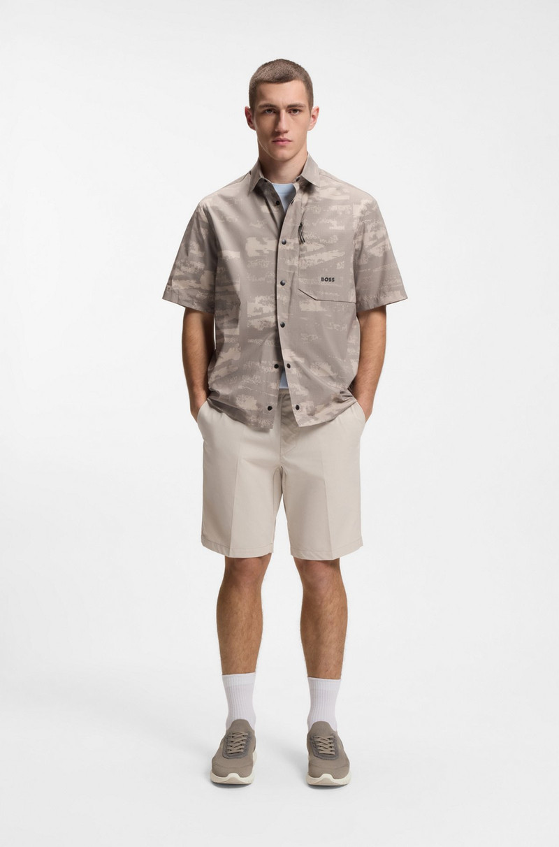 BOSS BOSS-MOTION SNEAKERS WITH KNITTED UPPERS AND LEATHER TRIMS outlook