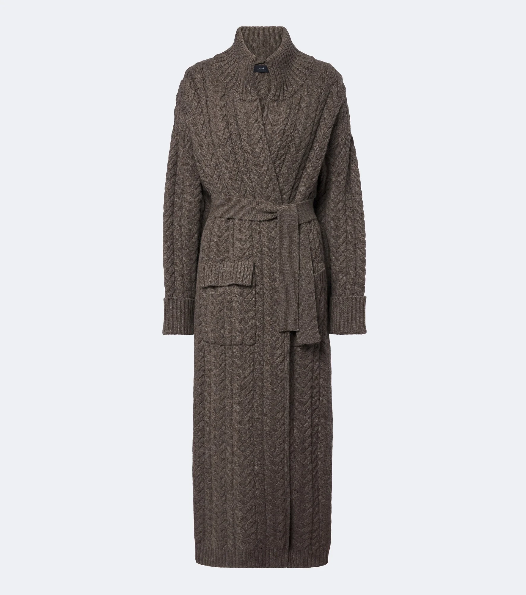 Bond Street cable-knit cashmere long cardigan - 1