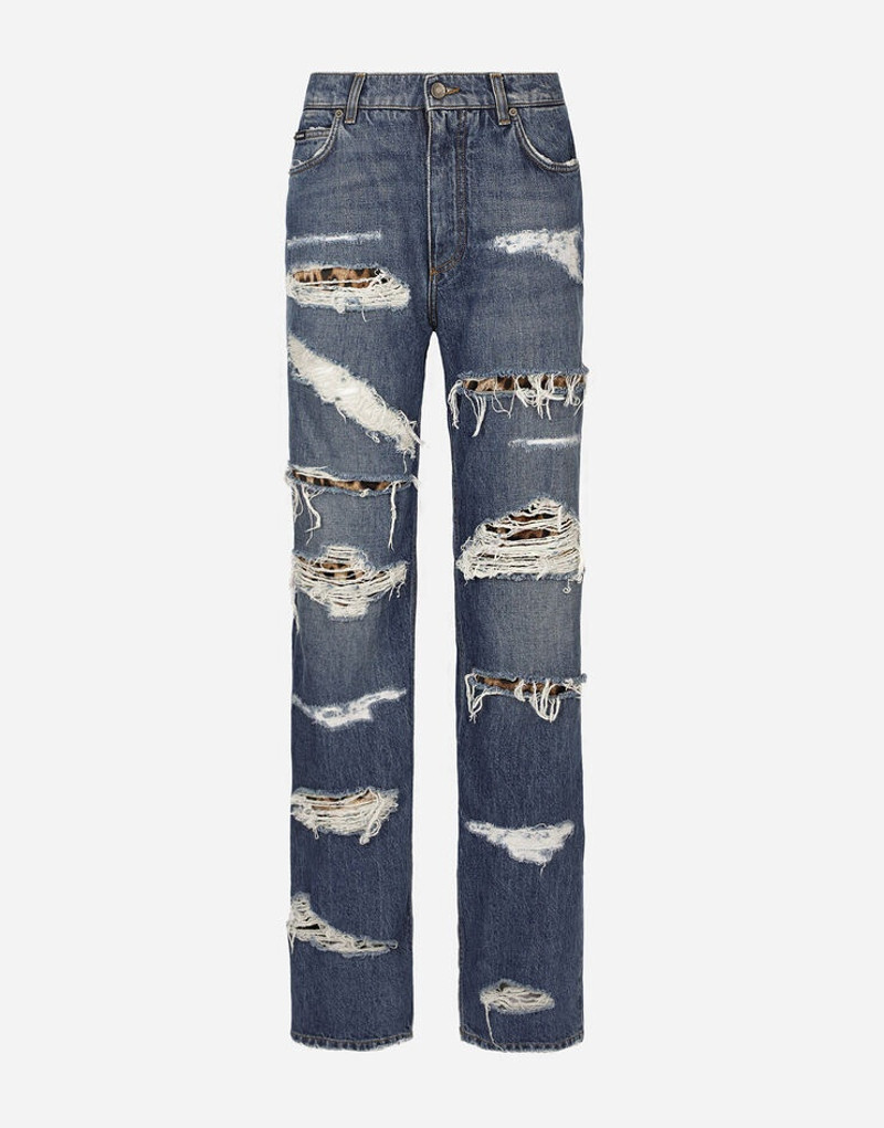 Loose-fit jeans with ripped details - 1