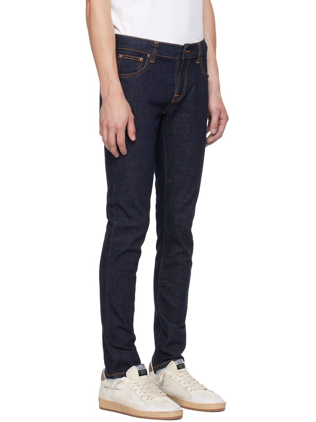 Indigo Tight Terry Jeans - 2