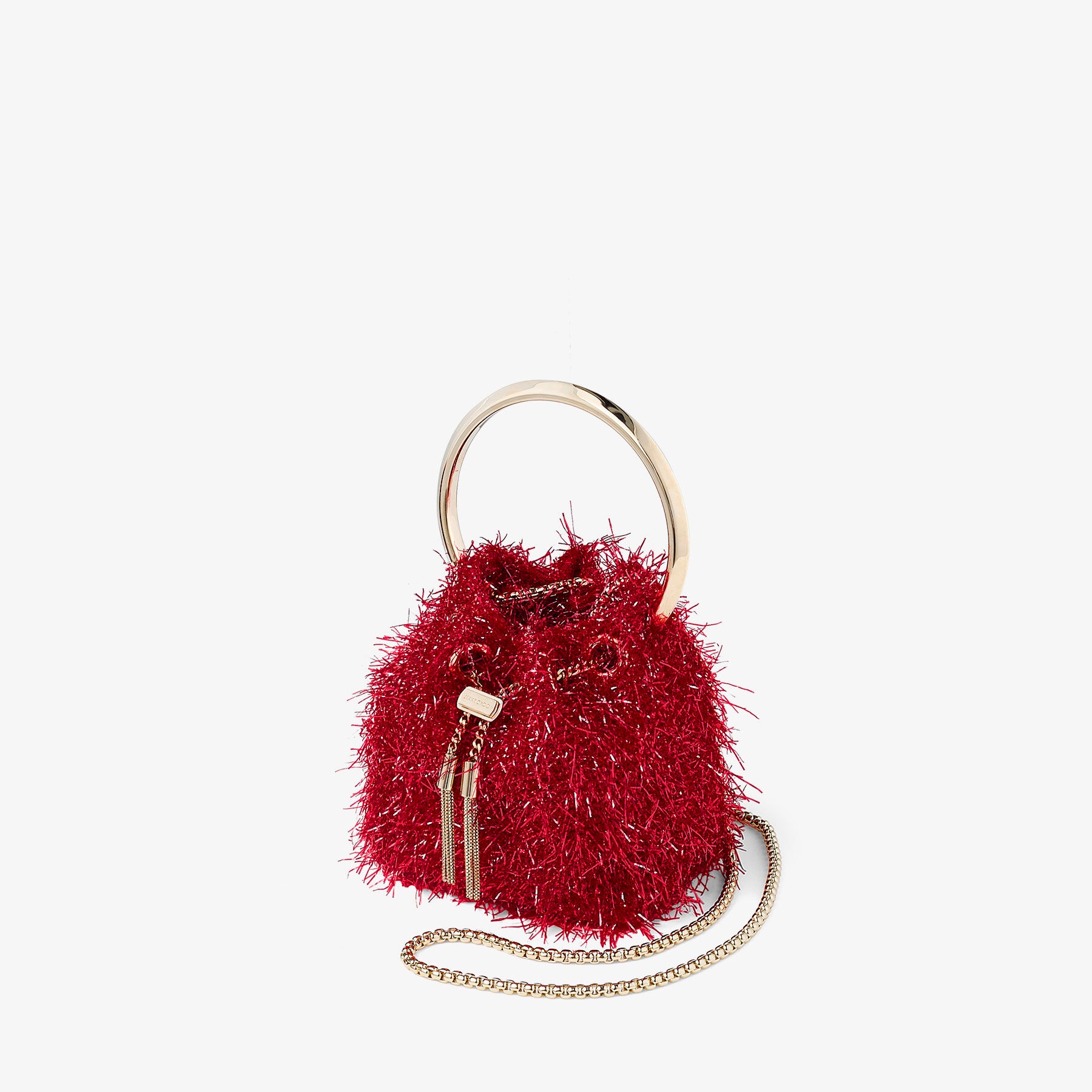 Micro Bon Bon
Ruby Red Tinsel Mini Bag - 3