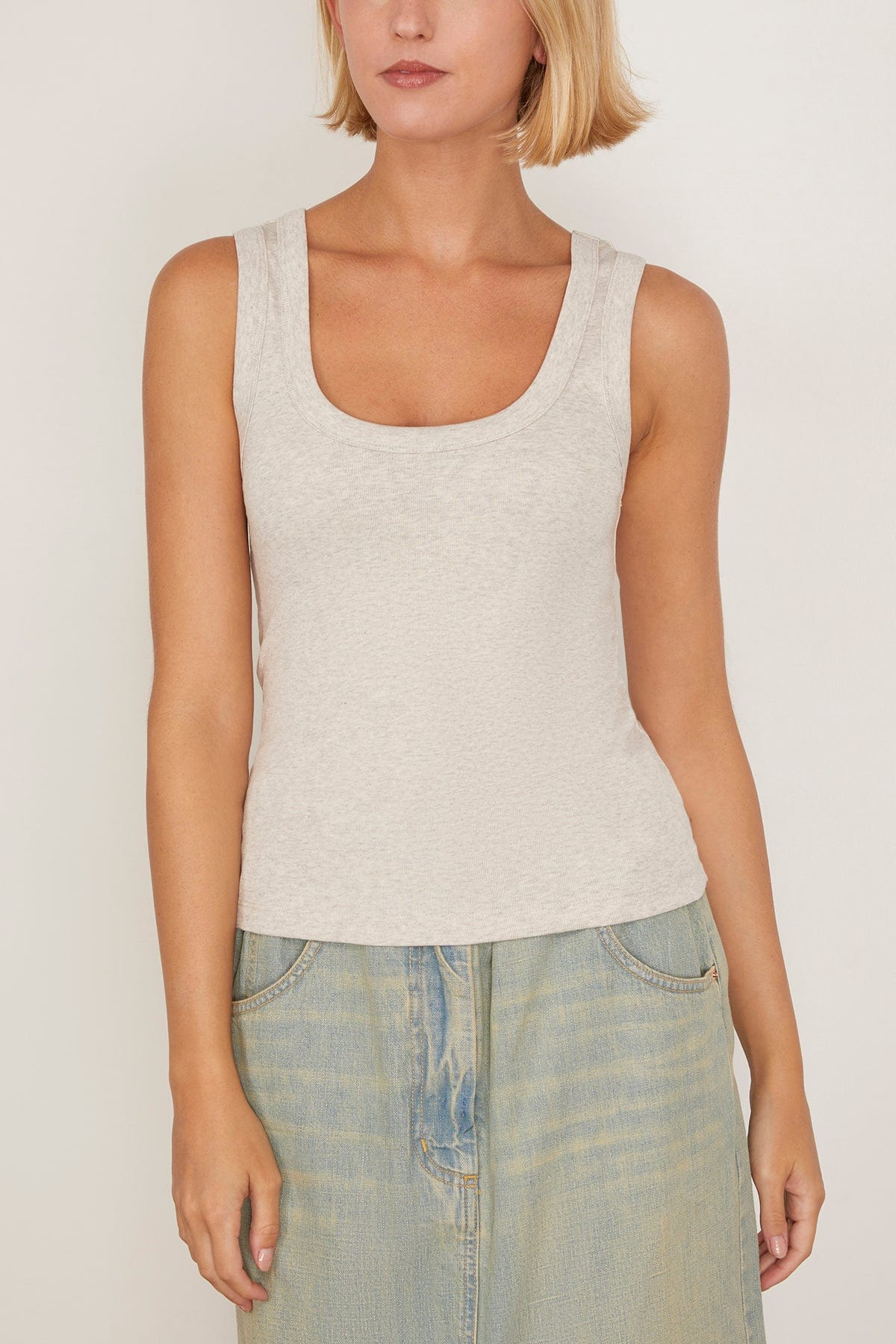 Hillie Tank in Heather Grey - 3