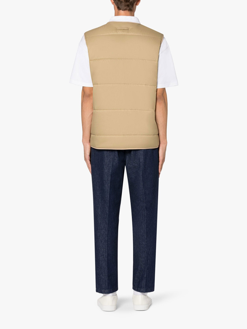 FOUR SEASON BEIGE NYLON GILET 3