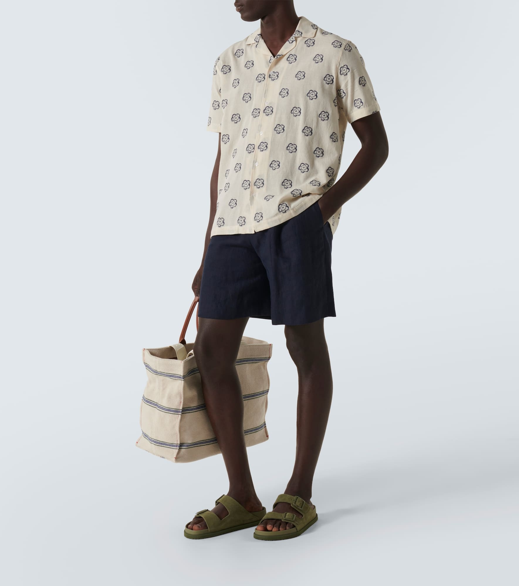 Marne cotton-blend jacquard bowling shirt - 2