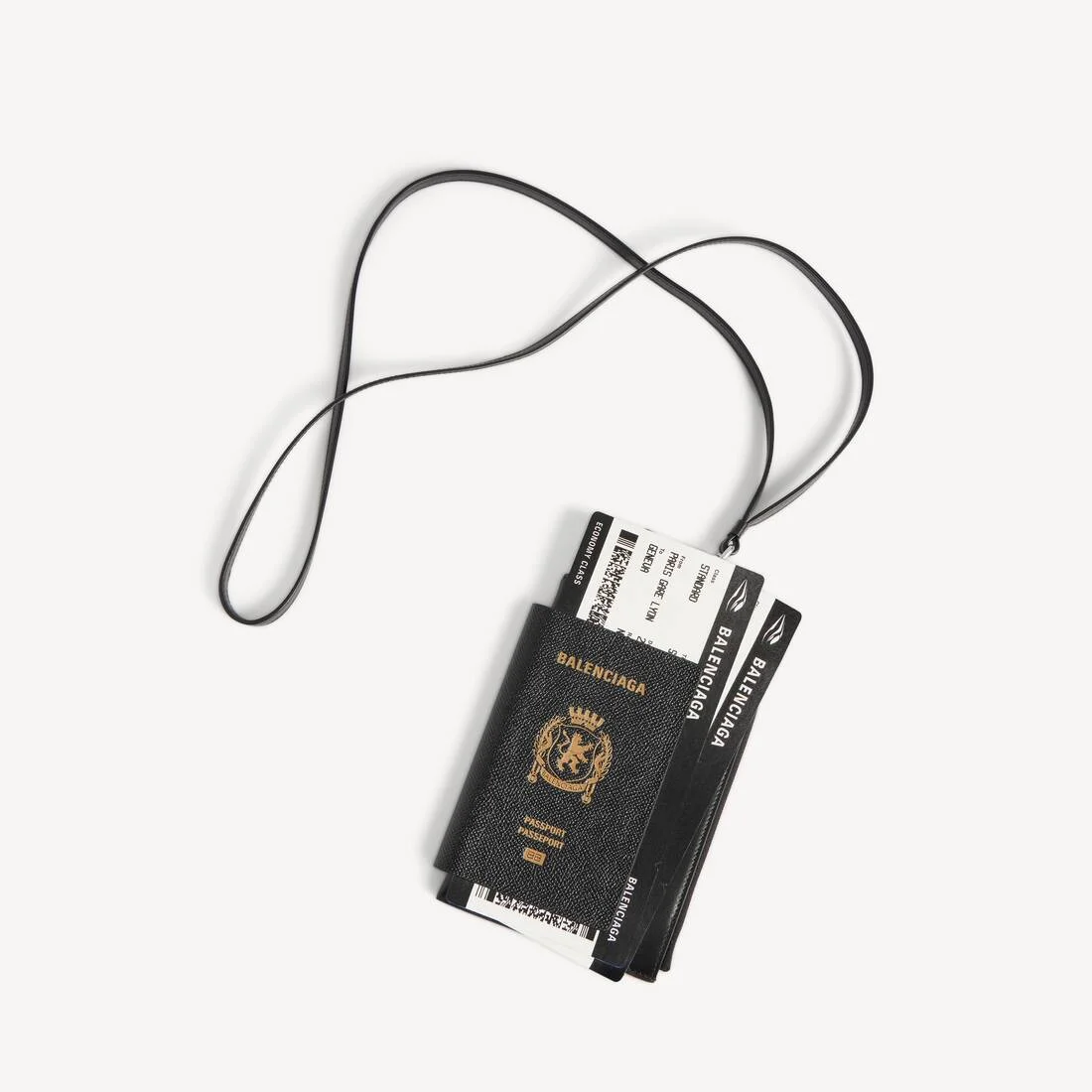 Men's Passport Phone Holder in Black - 1