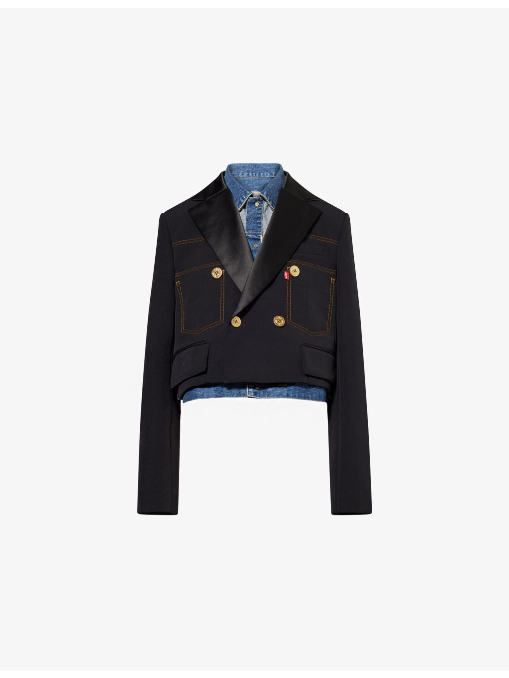 Sacai x Levi's Overlay Twill Denim Jacket - 1