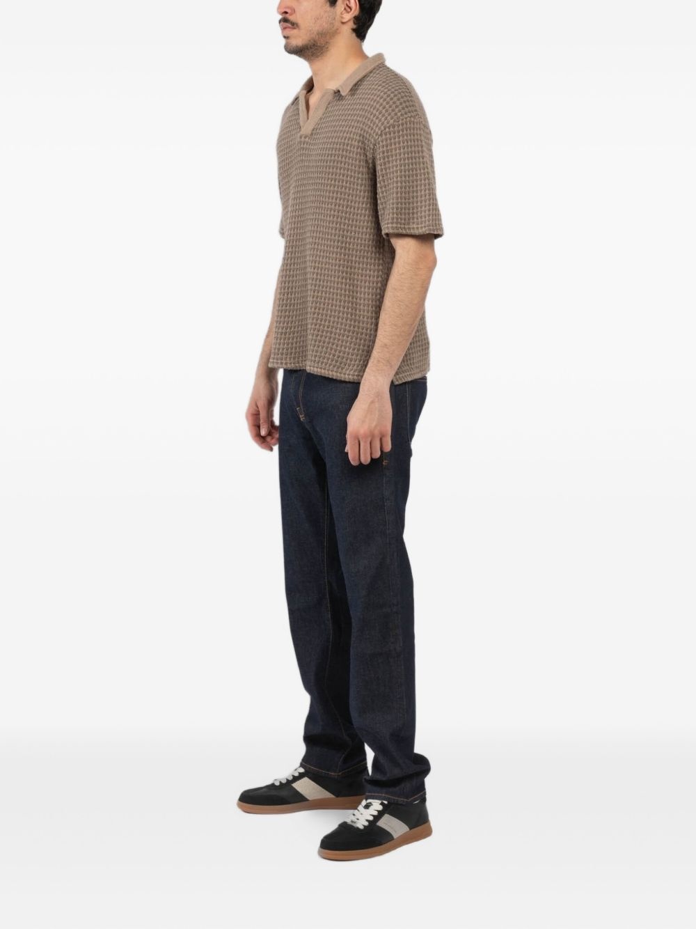 pique knit T-shirt - 3
