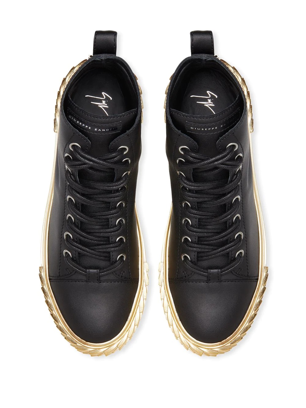 Blabber contrasting-sole high-top sneakers - 4