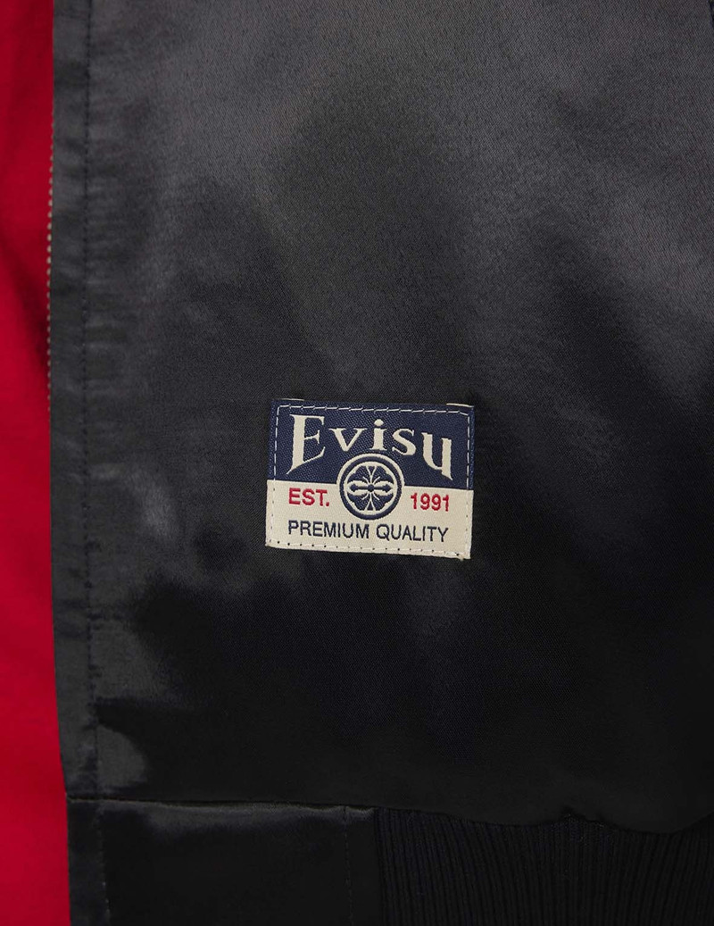 Soaring Snake Embroidery and Traditional Japanese Totem Prints Reversible Relax Fit Souvenir Jacket 13