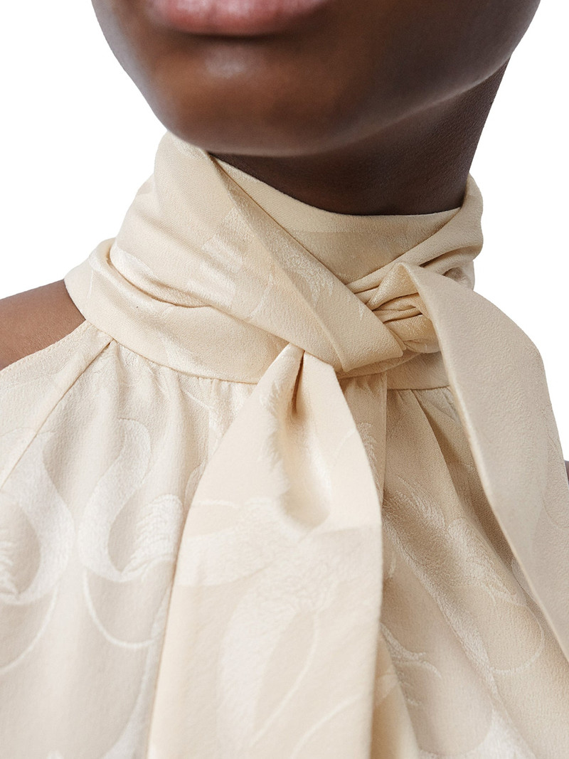 OFF-SHOULDER BLOUSE IN FLORAL SILK JACQUARD 4