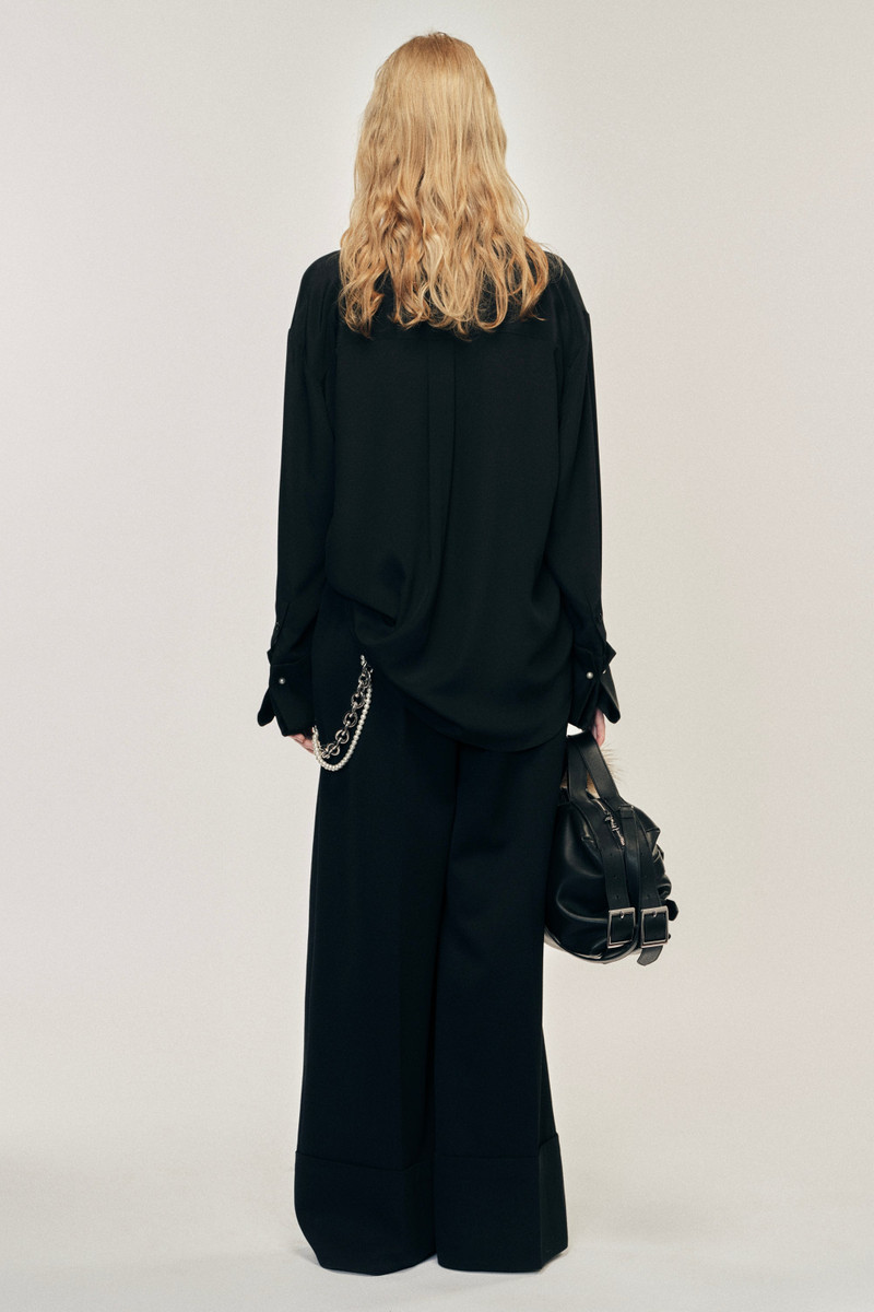 Multi Belt Loop Wide Leg Trousers 4