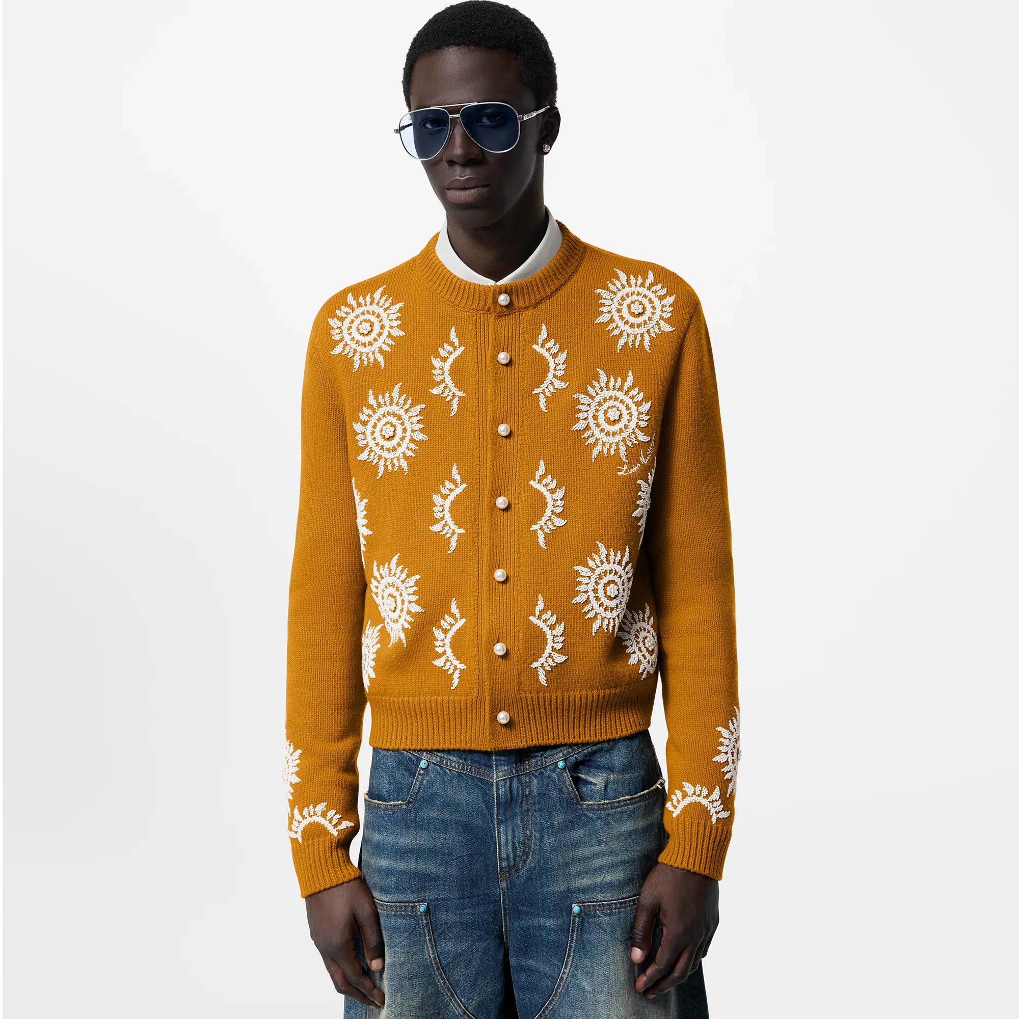 Embroidered Merino Wool Cardigan - 2
