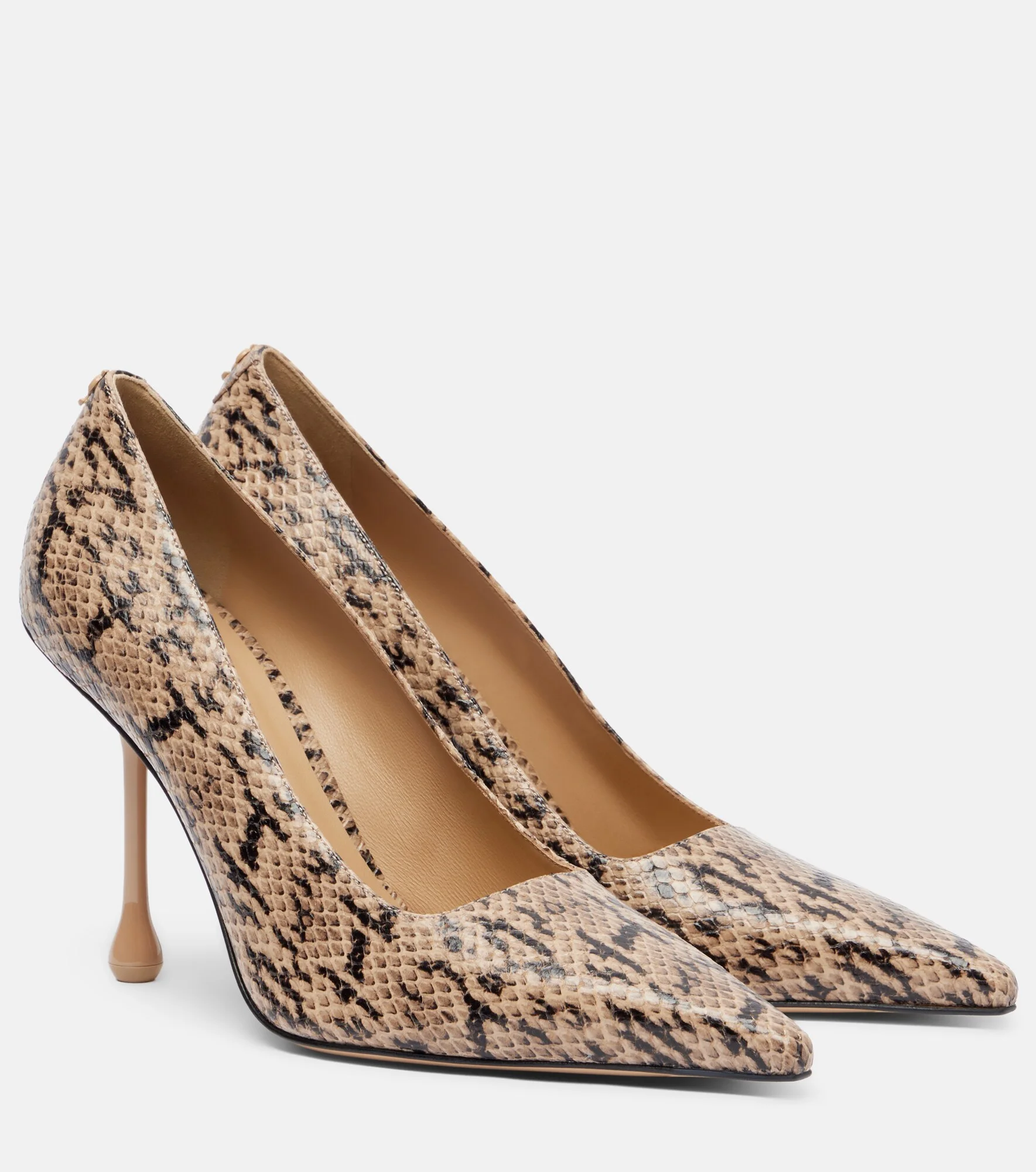 Ixia snake-effect leather pumps - 1