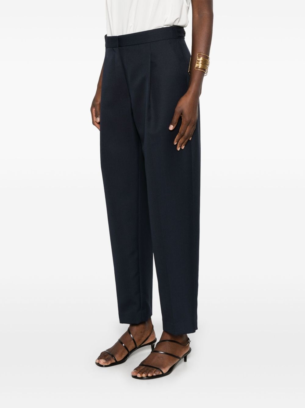pleat-detail trousers - 3